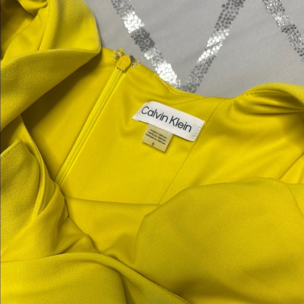 Calvin Klein Yellow Dress